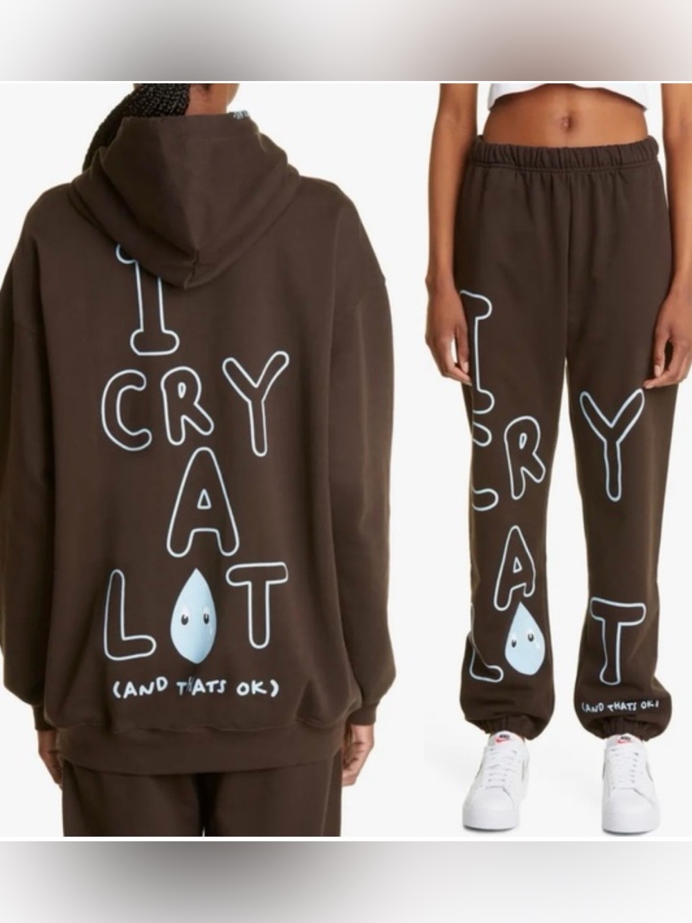 Mayfair “I Cry A Lot” SET Hoodie & Sweatpants XXL